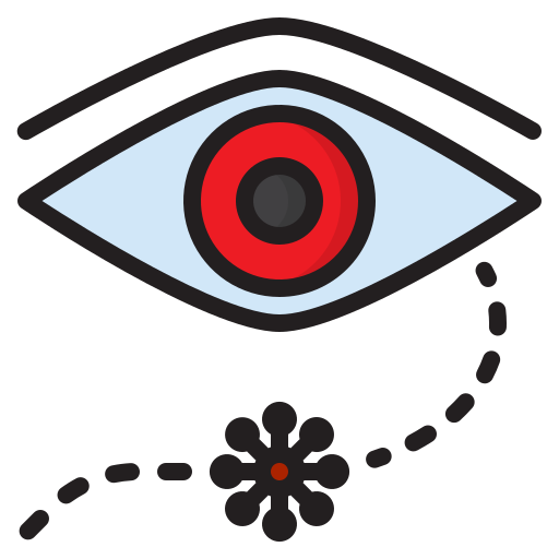 눈 srip Lineal Color icon