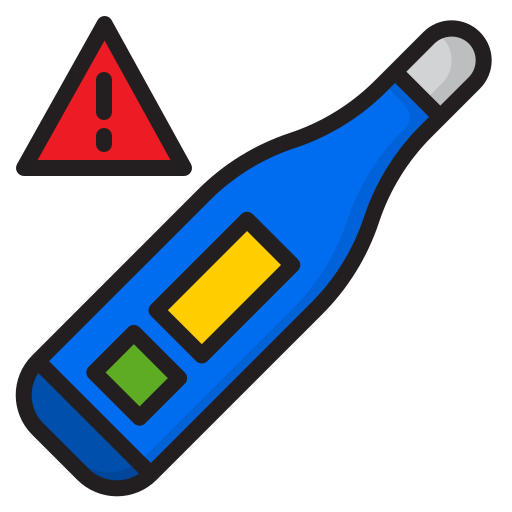 Thermometer srip Lineal Color icon