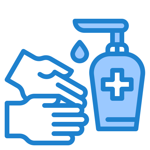 sanityzer dłoni srip Blue ikona