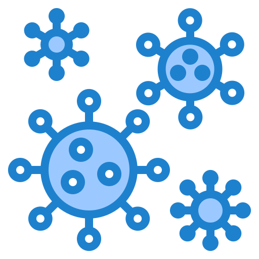 korona wirus srip Blue ikona