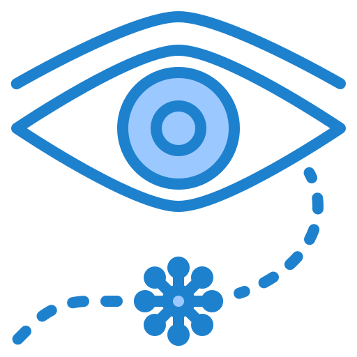 oog srip Blue icoon