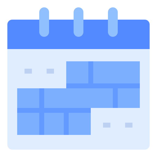 kalender Ultimatearm Flat icoon