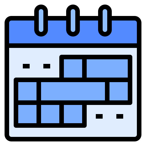 kalender Ultimatearm Lineal Color icoon