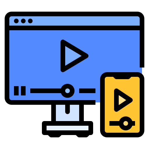 movie player Ultimatearm Lineal Color icon