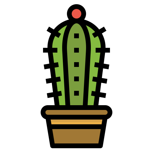 cactus Nhor Phai Lineal Color Icône