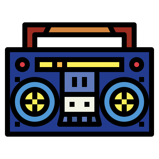 Boombox Smalllikeart Lineal Color icon