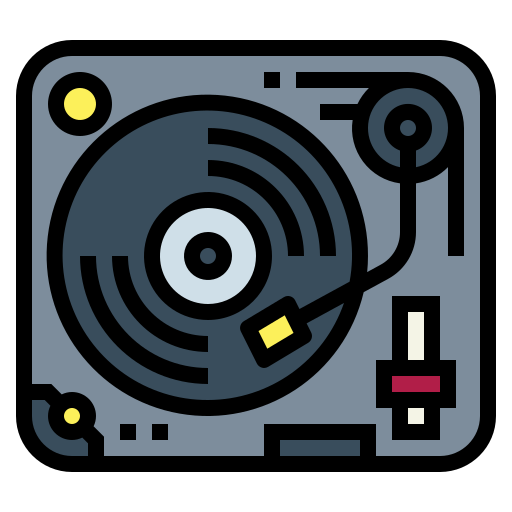Turntable Smalllikeart Lineal Color icon
