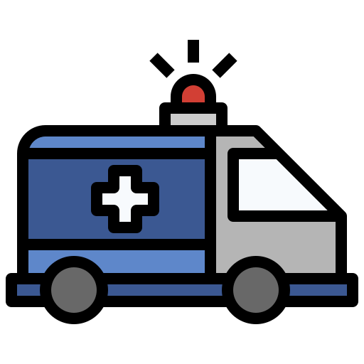 ambulans Surang Lineal Color ikona