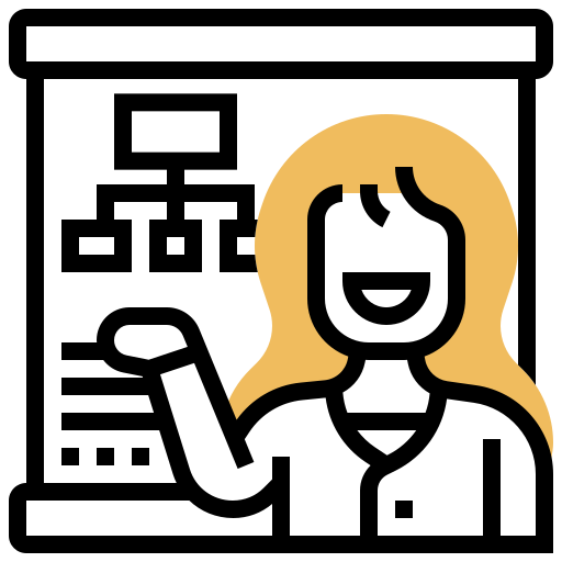 schemat organizacyjny Meticulous Yellow shadow ikona