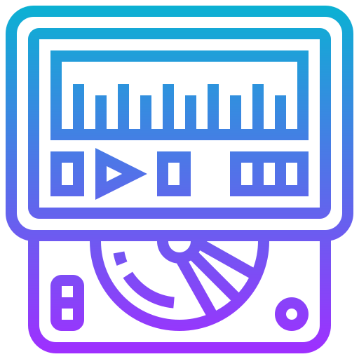 Radio Meticulous Gradient icon