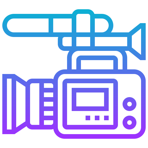 videocamera Meticulous Gradient icoon