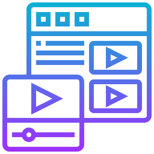 videoplayer Meticulous Gradient icon