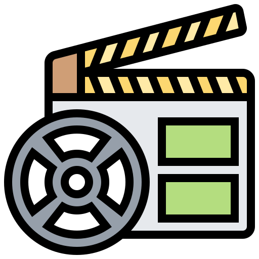 Clapperboard Meticulous Lineal Color icon