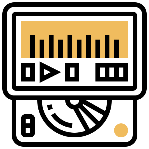 radio Meticulous Yellow shadow icono