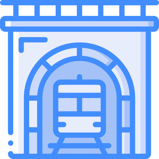 tunnel Basic Miscellany Blue icon