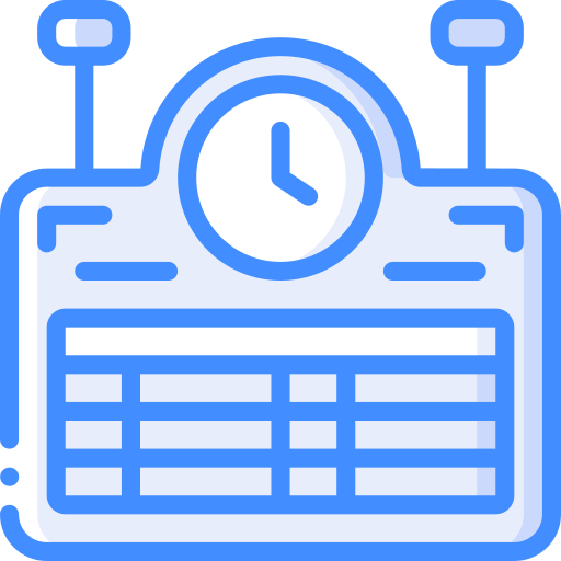 Timetable Basic Miscellany Blue icon