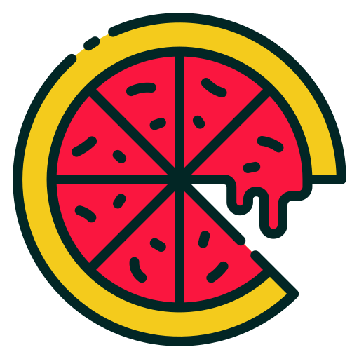 pizza Good Ware Lineal Color ikona