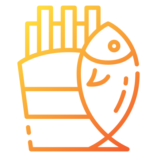 ryba z frytkami Good Ware Gradient ikona