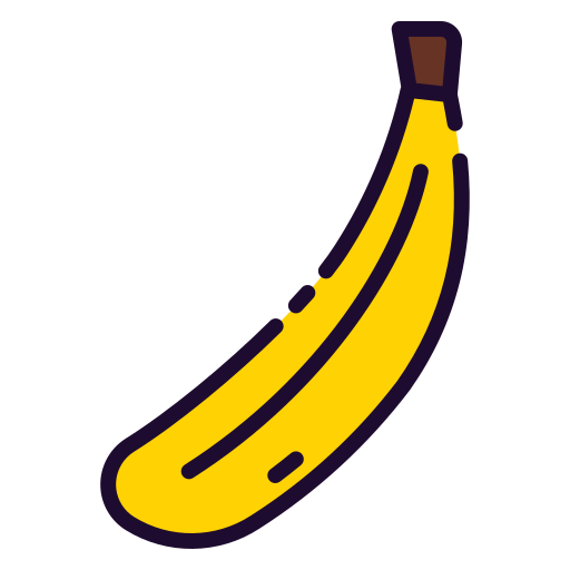 banana Good Ware Lineal Color Ícone