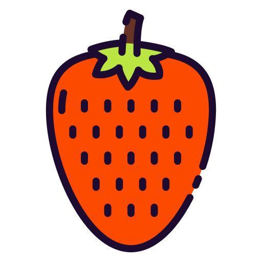 Strawberry Good Ware Lineal Color icon