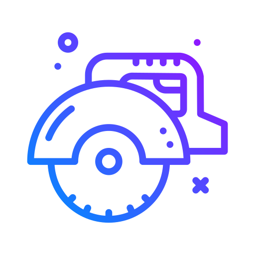 cirkelzaag Generic Gradient icoon