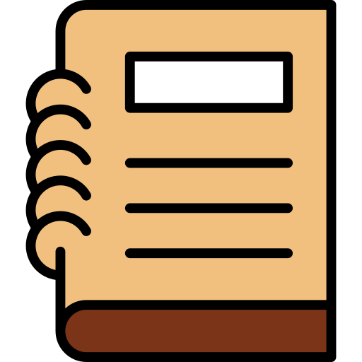 Notebook Generic Outline Color icon