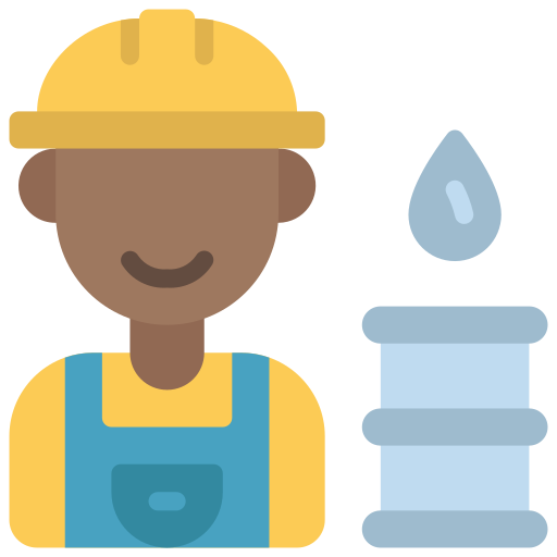 Worker Juicy Fish Flat icon