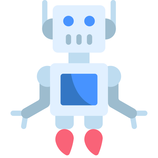 robot Juicy Fish Flat icoon
