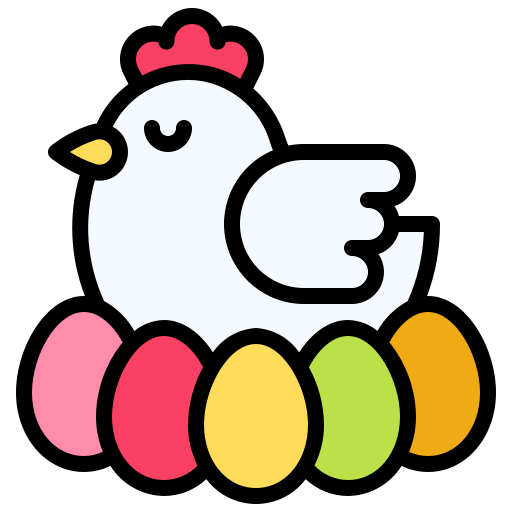 poule Generic Outline Color Icône