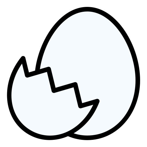 Egg shell Generic Outline Color icon