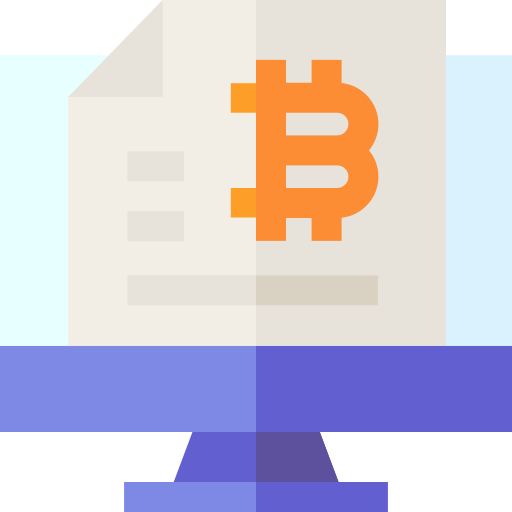 Bitcoin Basic Straight Flat icon