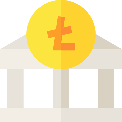ライトコイン Basic Straight Flat icon