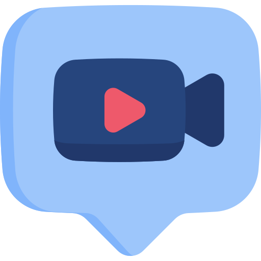 chat de video Special Flat icono