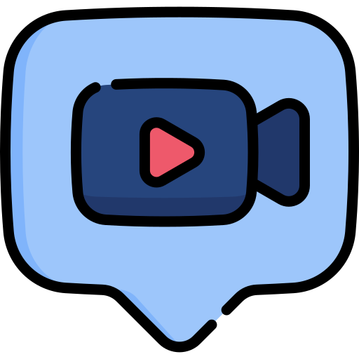 chat de video Special Lineal color icono