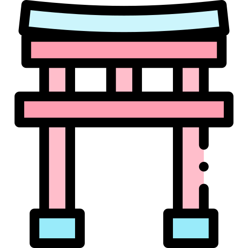torii tor Detailed Rounded Lineal color icon