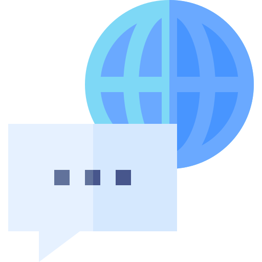 kommunikation Basic Straight Flat icon