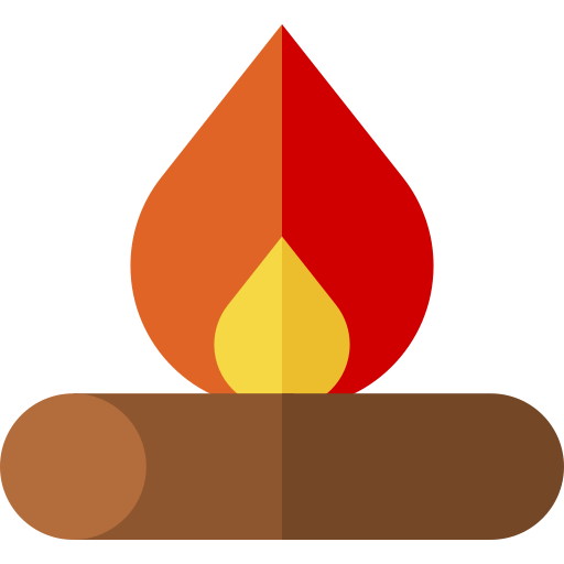 ogień Basic Straight Flat ikona
