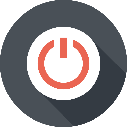 Power button Maxim Basinski Premium Circular Shadow icon
