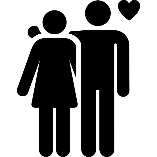 couple Pictograms Fill Icône