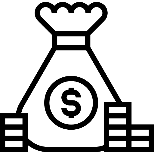 Money bag Maxim Flat Lineal icon