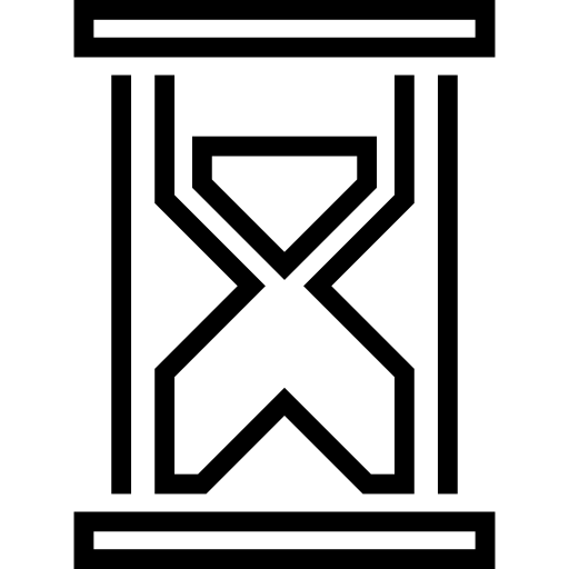klepsydra Maxim Flat Lineal ikona