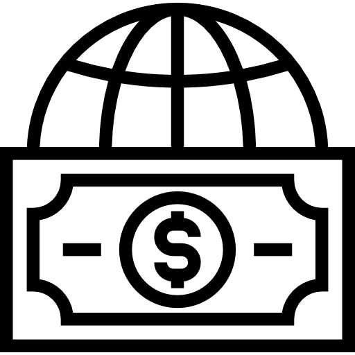pieniądze Maxim Flat Lineal ikona