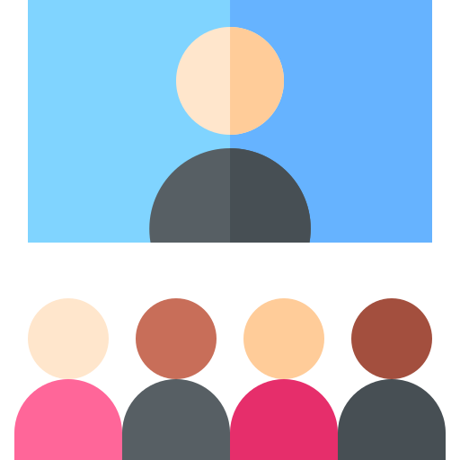 videokonferenz Basic Straight Flat icon