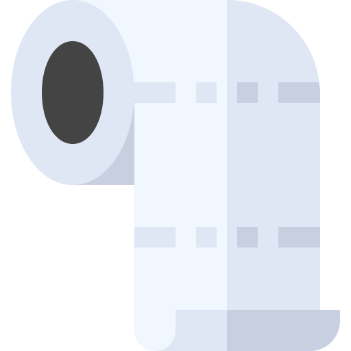 rotolo di carta igienica Basic Straight Flat icona