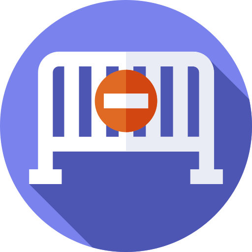 Traffic barrier Flat Circular Flat icon