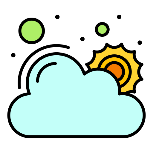 gutes wetter Flatart Icons Lineal Color icon