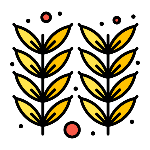grano de trigo Flatart Icons Lineal Color icono
