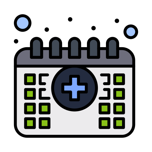 Medical appointment Flatart Icons Lineal Color icon