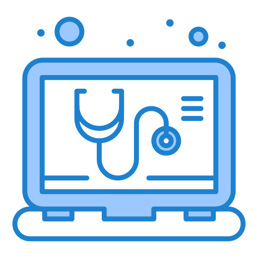 의료 서비스 Generic Blue icon