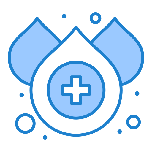 Blood drop Generic Blue icon
